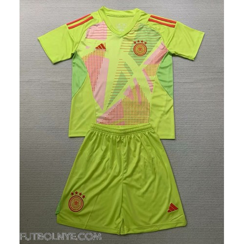 Camiseta Alemania Portero Visitante Equipación para niños Eurocopa 2024 manga corta (+ pantalones cortos)